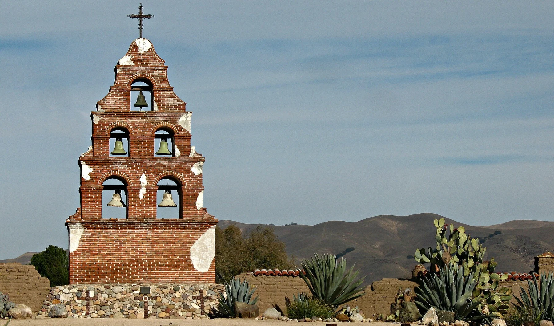 Bell tower at Mission San Miguel